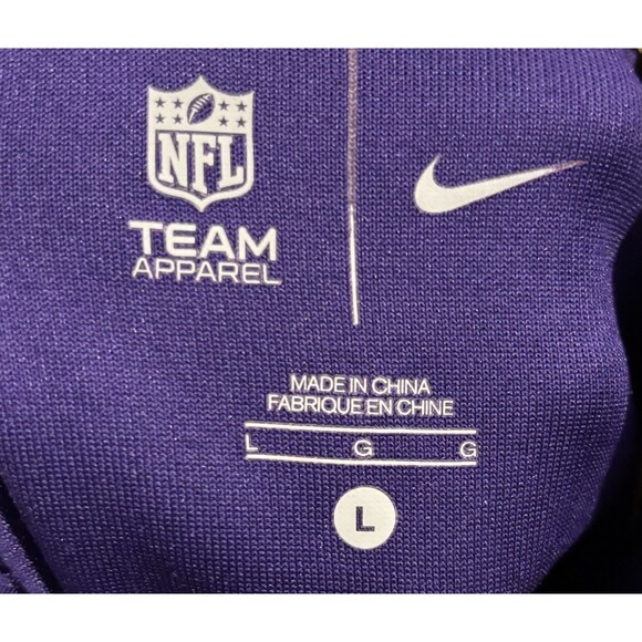 Nike Minnesota Vikings Full Zip Lightweight Jacket Womens Large Purple - Picture 5 of 6